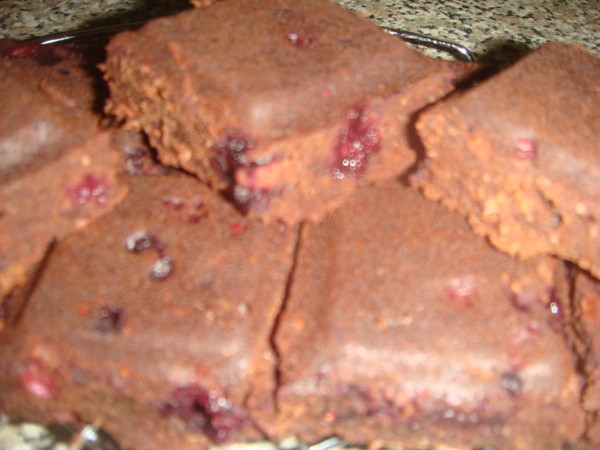BROWNIES CHCOLAT FRUITS ROUGES